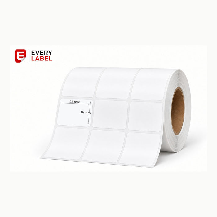 Thermal Transfer Matt Barcode Labels, 28 x 19 mm