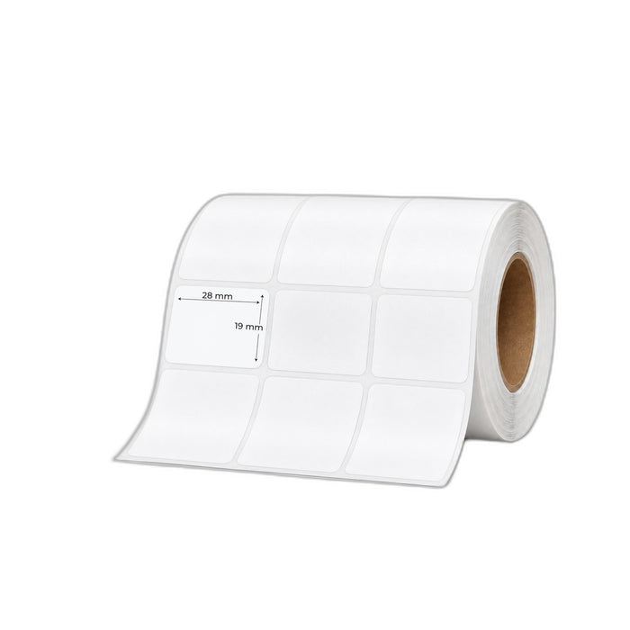 Semi-Gloss Barcode Labels barcode label roll, 28 x 19 mm