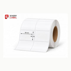 Thermal Transfer Matt Barcode Labels, 38 x 28 mm