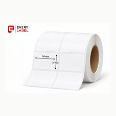 Thermal Transfer Matt Barcode Labels, 50 x 25 mm