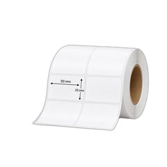 Direct Thermal Labels barcode label roll, 50 x 25 mm