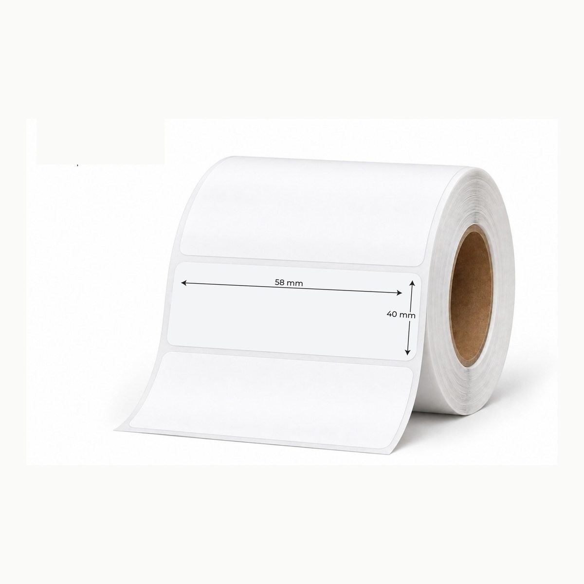 Direct thermal barcode label roll